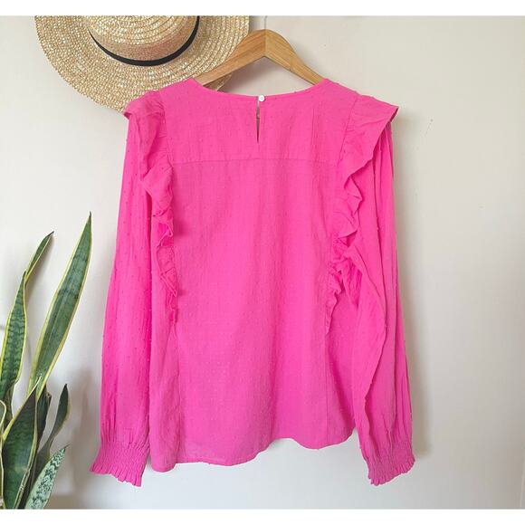 LOFT - Ruffle Long Sleeve Top - Picture 4 of 6